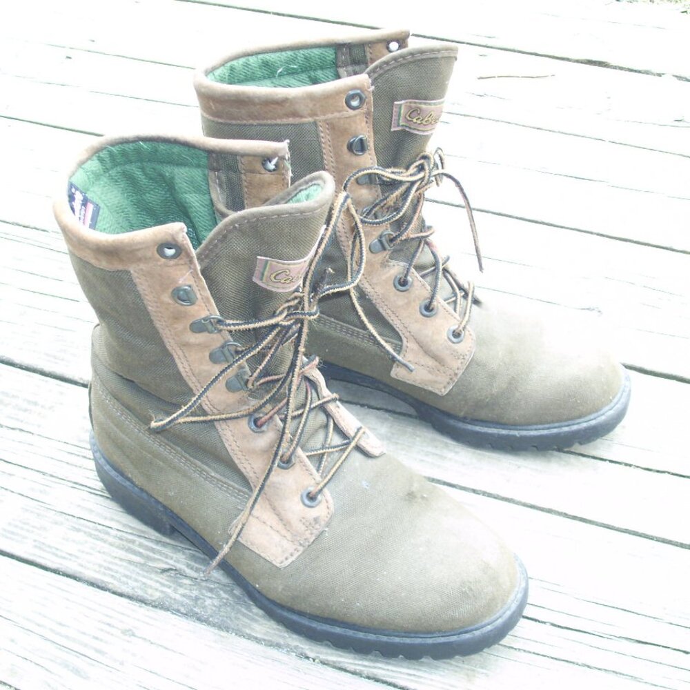 Cabela's Thinsulate Goretex Waterproof Lace up Hunting Hiking Boots W 9 M 7.5 - Picture 2 of 9